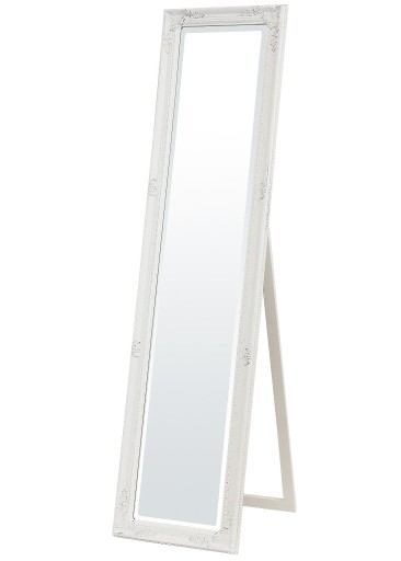 Zdjęcie oferty: białe prowansalskie lustro stojące 106107 vintage
