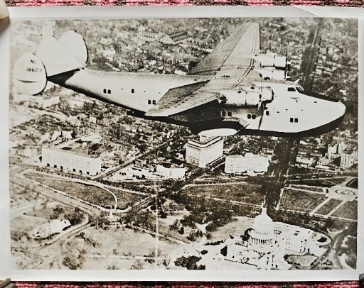 Zdjęcie oferty: YANKEE-CLIPPER nad Waszyngtonem foto z 1938r. 