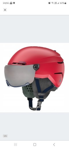 Zdjęcie oferty: Kask narciarski Atomic SAVOR VISOR JR Red XS