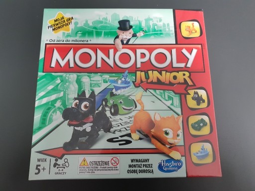 Zdjęcie oferty: Monopoly Junior Hasbro nowa zafoliowana gra