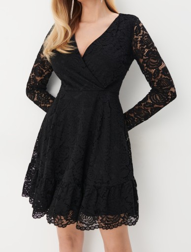 Zdjęcie oferty: Mohito 42 XL czarna koronkowa sukienka.