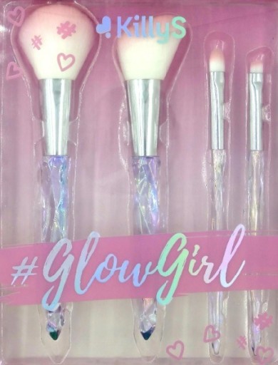 Zdjęcie oferty: Sprzedam KillyS ZESTAW DO MAKIJAŻU Glow Girl pędzle 4szt. 