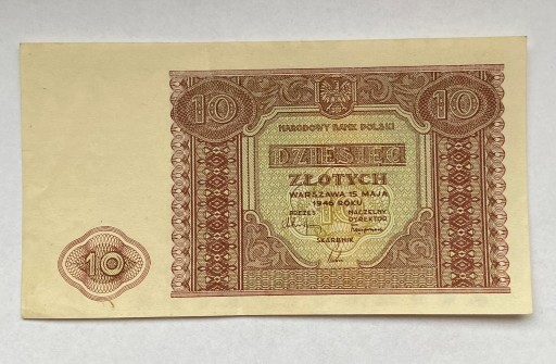 Zdjęcie oferty: Banknot 10 złotych z 1946 r.