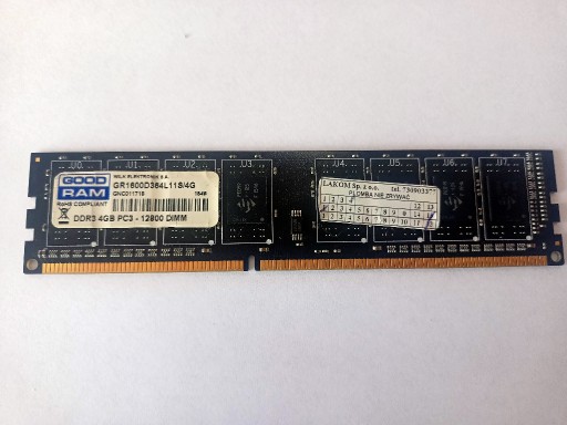 Zdjęcie oferty: Pamięć RAM DDR3 DIMM 4GB 1600Mhz PC3-12800