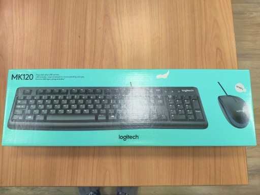 Zdjęcie oferty: Zestaw przewodowy klawiatura i mysz Logitech MK120