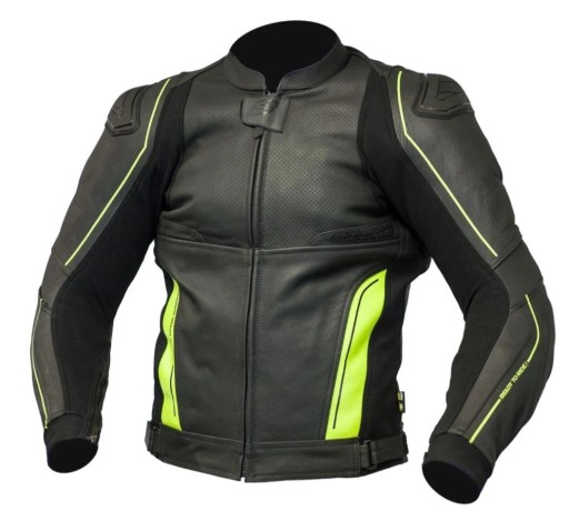 Zdjęcie oferty: Kurtka skórzana motocyklowa Ozone Volt Fluo 