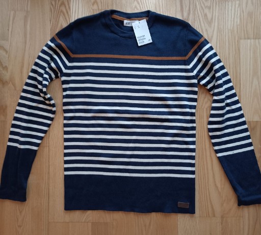 Zdjęcie oferty: Bawełniany sweterek w paski H&M 170 cm - NEW!