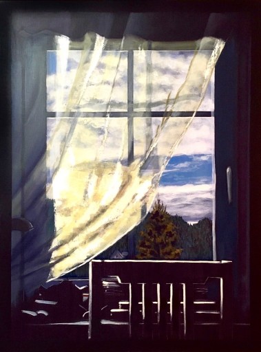 Zdjęcie oferty: Malczewski „Winter sun” acrylic on canvas,80x60.
