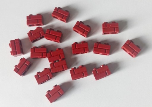 Zdjęcie oferty: Lego cegiełki dark red 1x2 18 sztuk - NOWE