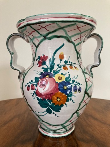 Zdjęcie oferty: Włoska amfora ceramika ręcznie zdobiona Vintage 