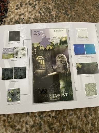 Zdjęcie oferty: Banknot testowy PWPW SOWA UNC w folderze