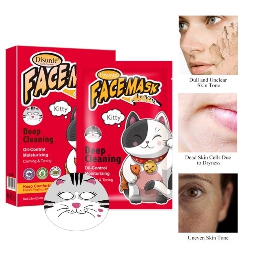 Zdjęcie oferty: Maska na twarz głeboko oczyszczająca w płacie kot