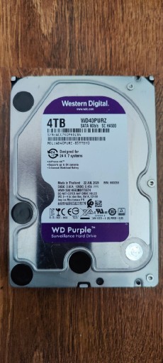 Zdjęcie oferty: Dysk twardy WD40PURZ 4TB SATA III 3,5"