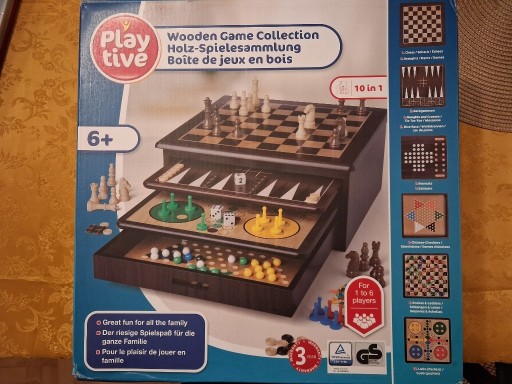 Zdjęcie oferty: Drewniany zestaw gier 10 w 1 z Lidla