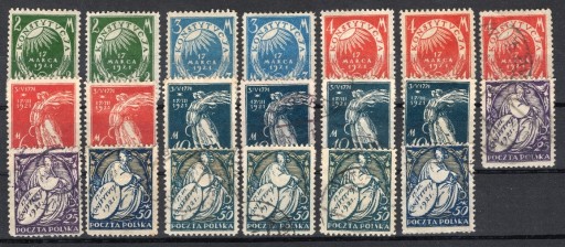 Zdjęcie oferty: Fi 128 - 134 *, (*) i kasowane 20 sztuk