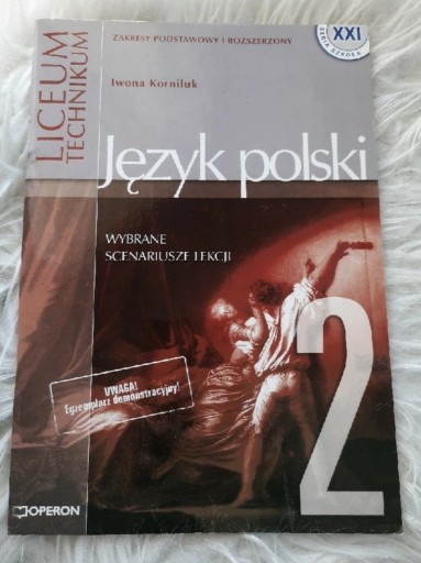 Zdjęcie oferty: Wybrane scenariusze lekcji j. polski kl. 2 liceum