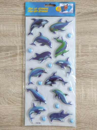 Zdjęcie oferty: Naklejki wypukłe Delfiny