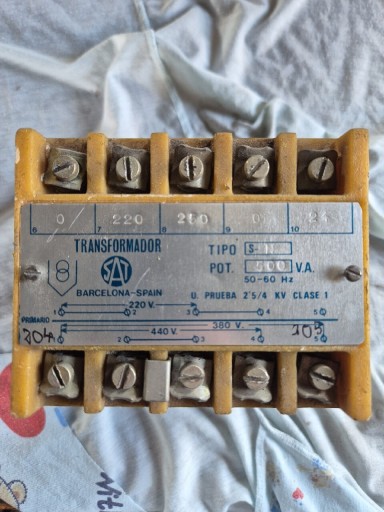 Zdjęcie oferty: Transformator separacyjny bezpieczeństwa 500 v.a 400 v 24 v 220 v 250 v