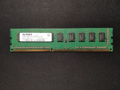 Zdjęcie oferty: Pamięć RAM ELPIDA 2GB DDR3-1333 CL9 ECC