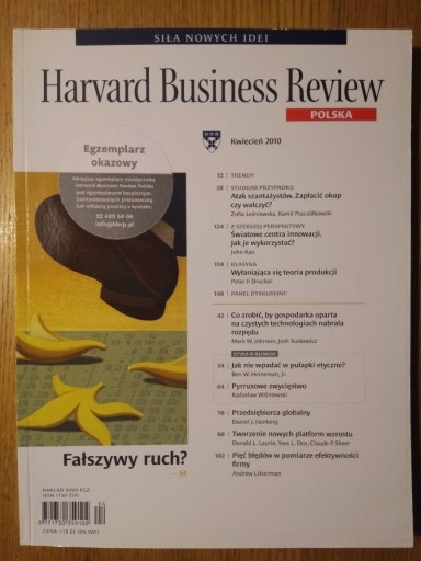 Zdjęcie oferty: Harvard Business Review Polska 04 2010