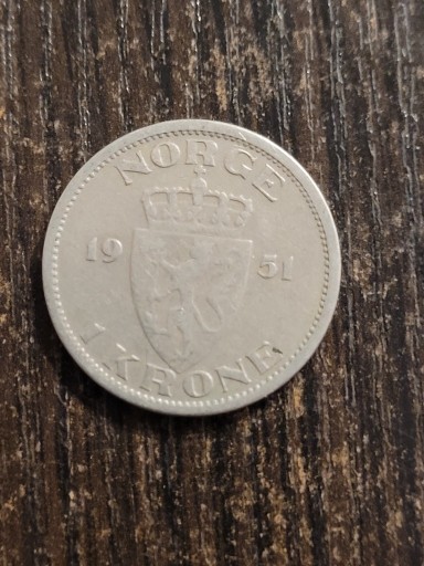 Zdjęcie oferty: Norwegia 1951r 1 korona