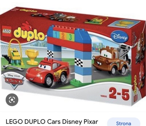 Zdjęcie oferty: Lego Duplo 10600 Cars Disney Pixar