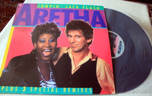Zdjęcie oferty: Aretha Franklin 12" Jumpin Jack Flash K Richards 