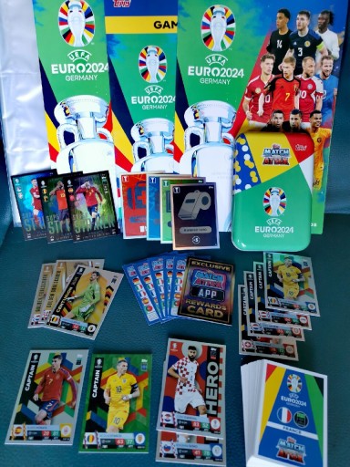 Zdjęcie oferty: Match Attax Euro 2024 album karty puszka  zestaw 