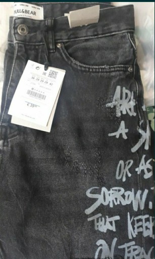 Zdjęcie oferty: OKAZJA!!!Jeansy męskie Pull&Bear 29 RIPPED