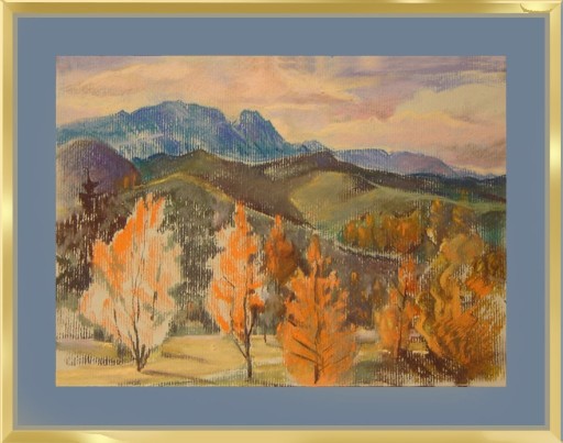 Zdjęcie oferty: Pastel , Akwarela, "Tatry, Giewont "