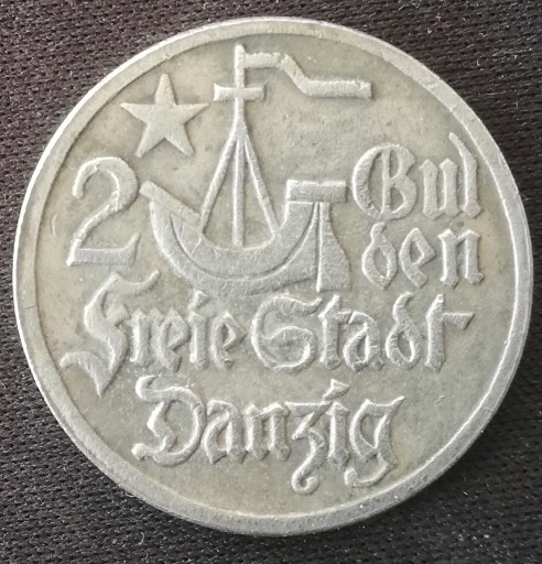 Zdjęcie oferty: 2 gulden 1923 - Wolne Miasto Gdańsk - kopia