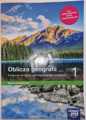 Zdjęcie oferty: Oblicza geografii 1 - podręcznik zakres podstawowy