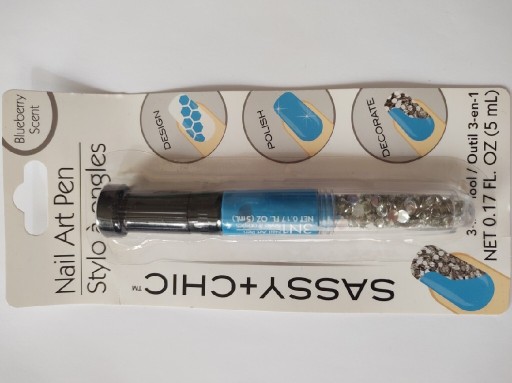 Zdjęcie oferty: Ozdoby do paznokci kolor niebieski 3w1Nail art pen