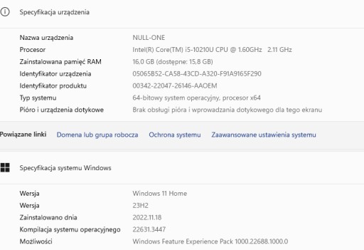 Zdjęcie oferty: Laptop Dell Vostro 5490 14 " Intel Core i5 8 GB 