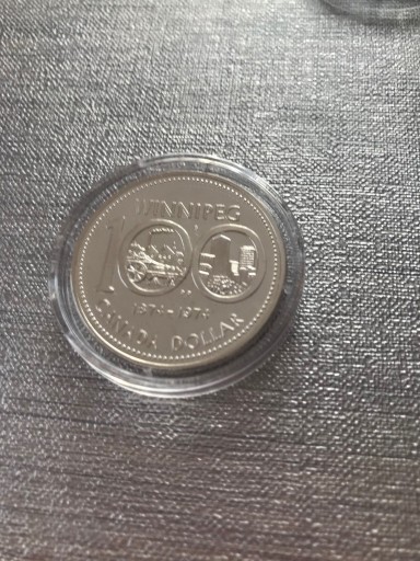 Zdjęcie oferty: 100 lat Winnipeg- 1 dolar kanadyjski, srebro.