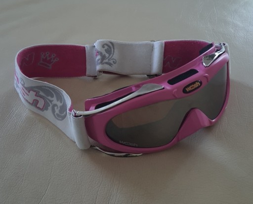 Zdjęcie oferty: dziecięce gogle okulary narciarskie różowe Woosh