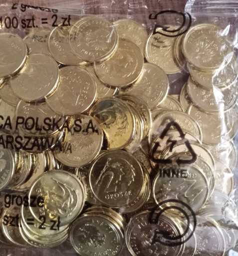 Zdjęcie oferty: 2 gr 2024 r. Woreczek 100 sztuk MW