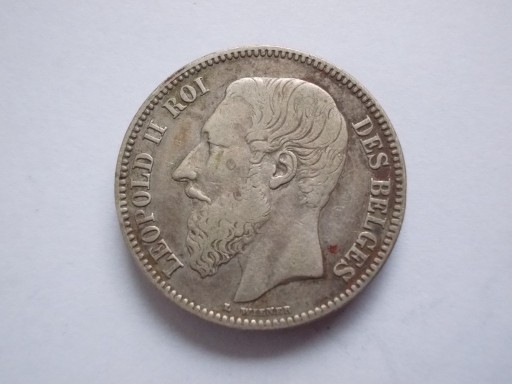 Zdjęcie oferty: BELGIA, 2 FRANKI 1867 r. 