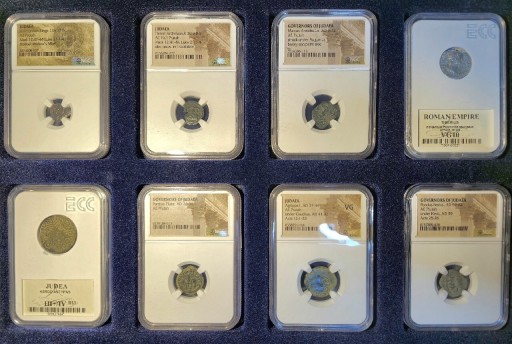 Zdjęcie oferty: Kolekcja monet z czasu życia Jezusa - grading NGC