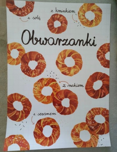 Zdjęcie oferty: Plakat Obwarzanki Love Poland Design