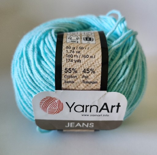 Zdjęcie oferty: Yarn Art Jeans lazurowy pastelowy 76