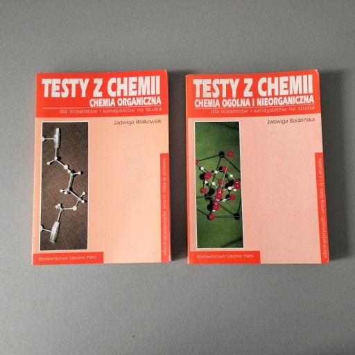 Zdjęcie oferty: Testy z chemii J. Badzińska i J. Walkowiak