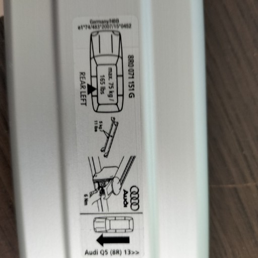 Zdjęcie oferty: Audi Q5 Bagażnik dachowy/ belki , nowe , orginalne