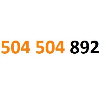 Zdjęcie oferty: 504 504 892 starter orange złoty numer gsm #L