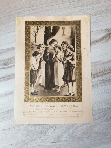 Zdjęcie oferty: Pamiątka Pierwszej Komunii Świętej 1944 Lwów 