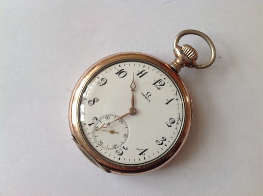 Zdjęcie oferty: Zegarek kieszonkowy srebrny OMEGA z dwoma dekielkami srebrnymi