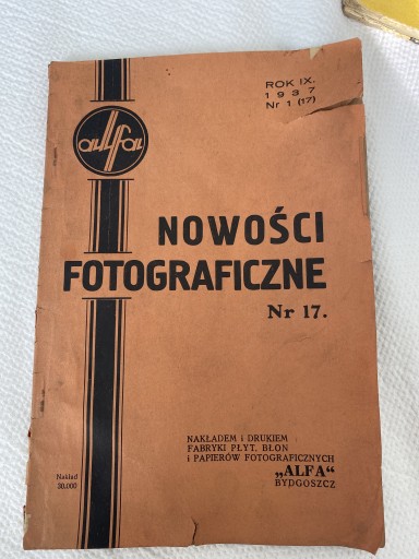 Zdjęcie oferty: Nowości Fotograficzne z 1937