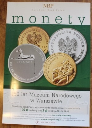 Zdjęcie oferty: 150 lat Muzeum Narodowego w Warszawie - Plakat NBP