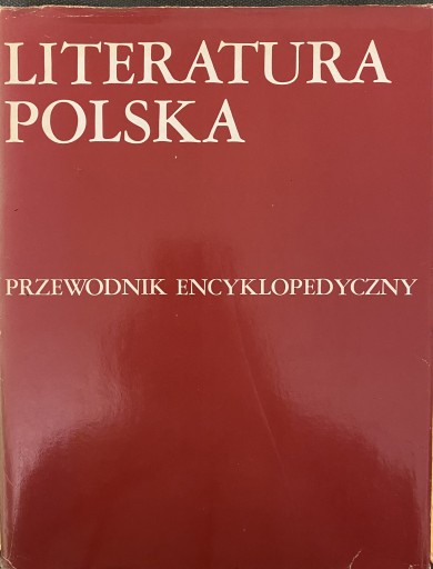 Zdjęcie oferty: LITERATURA POLSKA Przewodnik encyklopedyczny