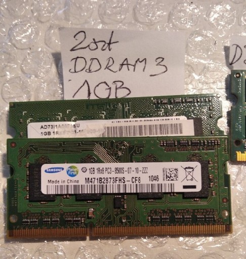 Zdjęcie oferty: Pamięć RAM DDR3 ----- 1GB